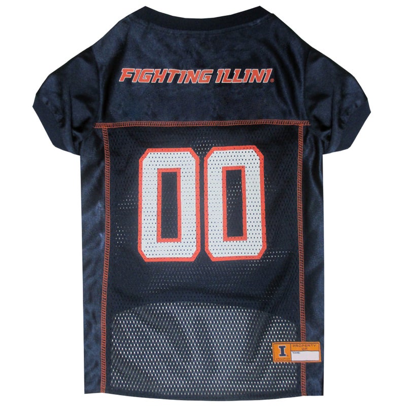 Pets First NCAA College Illinois Fighting Illini Mesh Jersey for DOGS & CATS, Small.Licensed Dog Jersey with your Favorite Football/Basketball College Team - Image 1